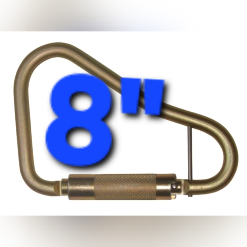 Carabiner 8" MONSTER Carabiner 3600 Lb Max FallTech NWOT Alloy Steel Carabiner